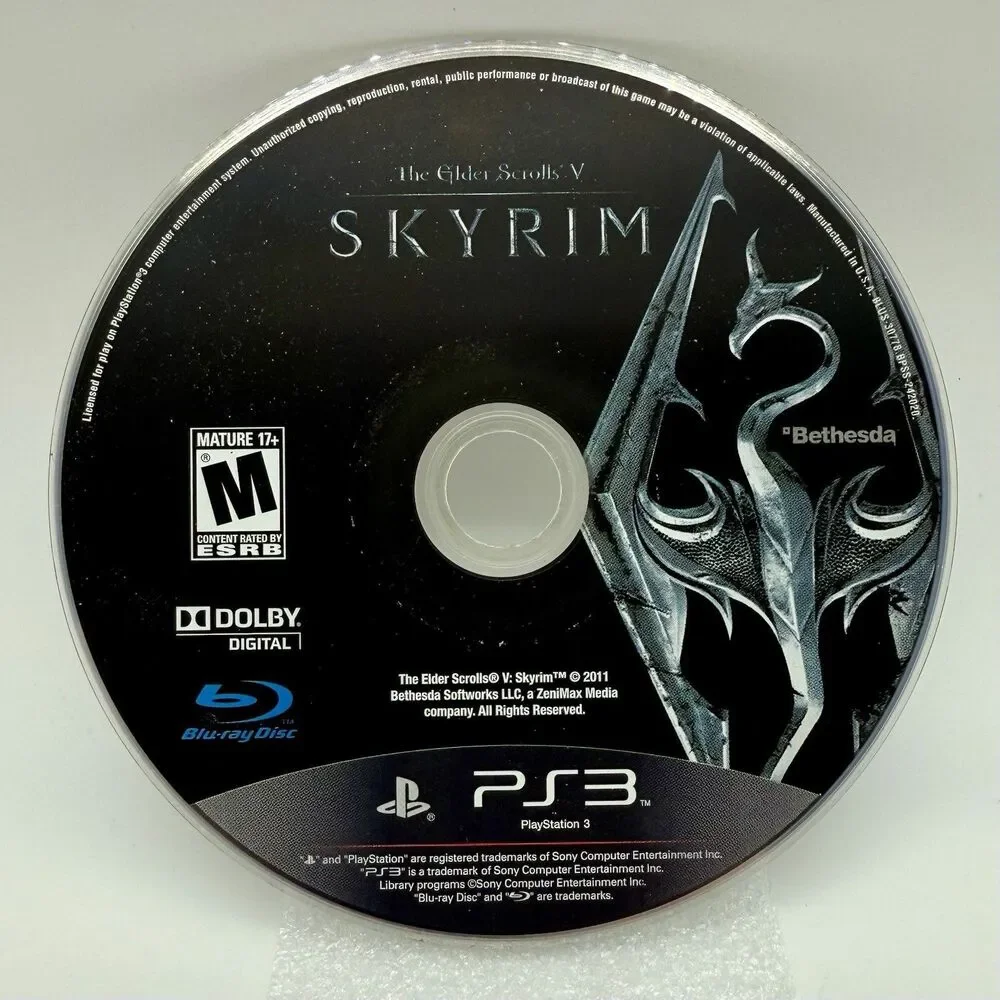 Elder Scrolls V Skyrim PS3 PlayStation 3 - Disc‎ Only Tested